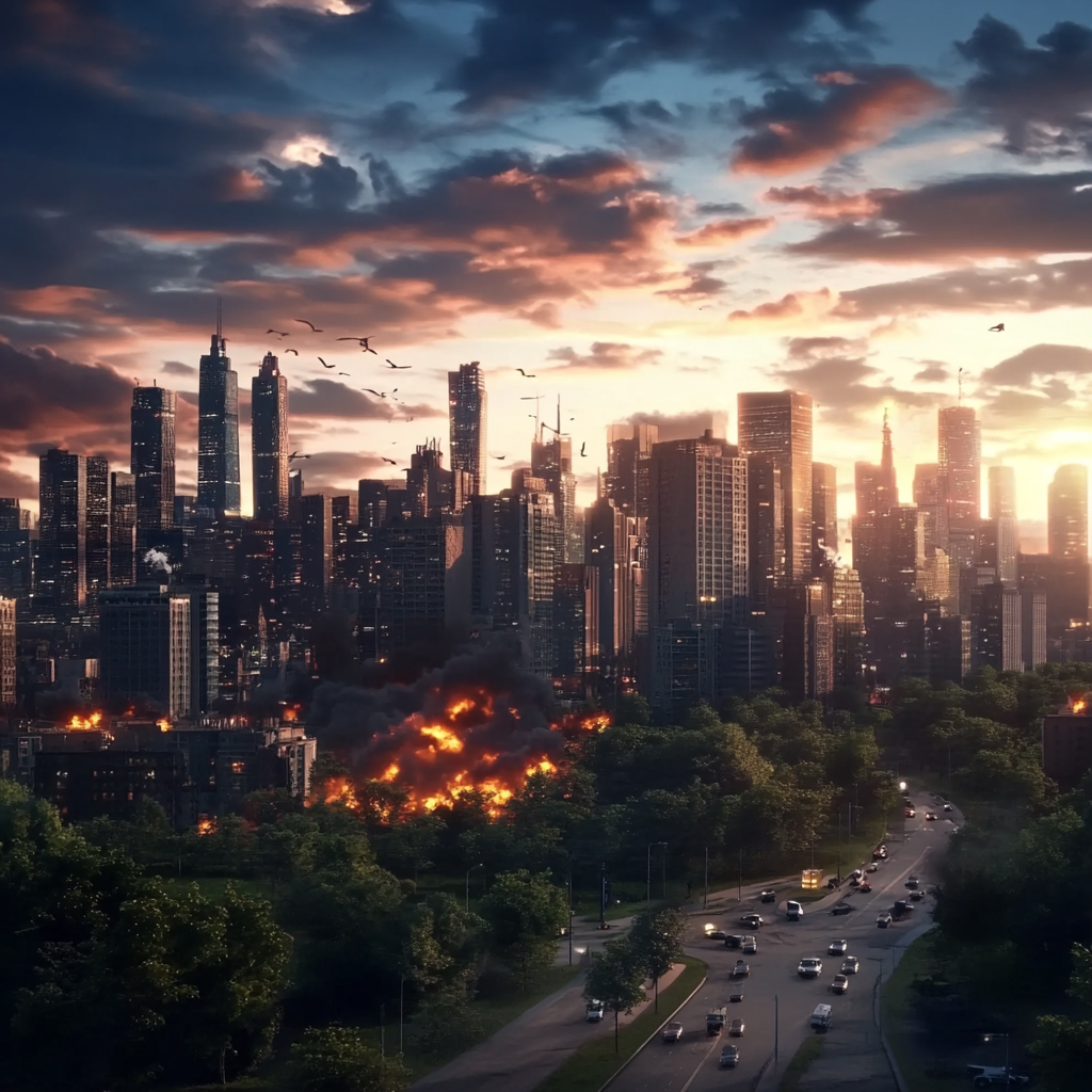 sref 884 | a city