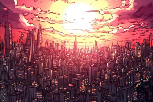 sref 896 | a city