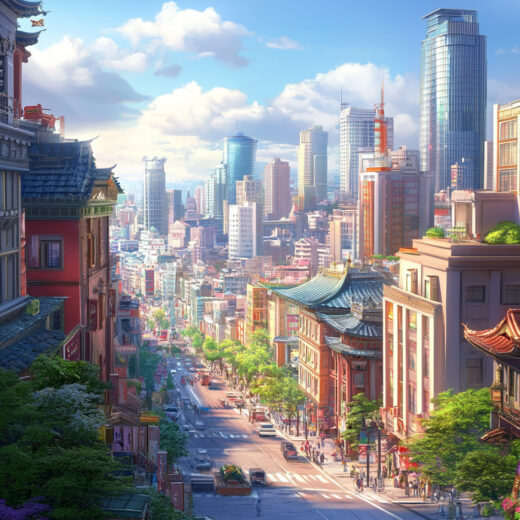 sref 908 | a city