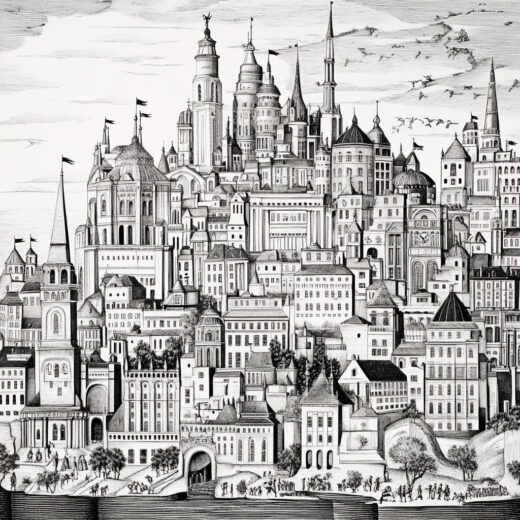 sref 918 | a city