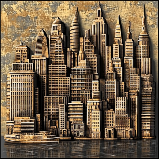 sref 931 | a city