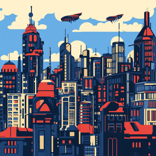 sref 943 | a city