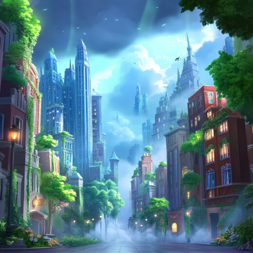 sref 945 | a city