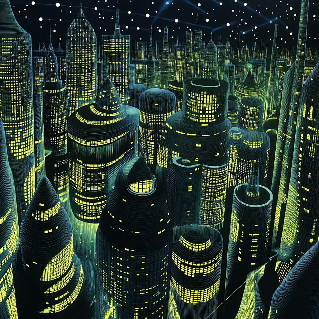 sref 946 | a city
