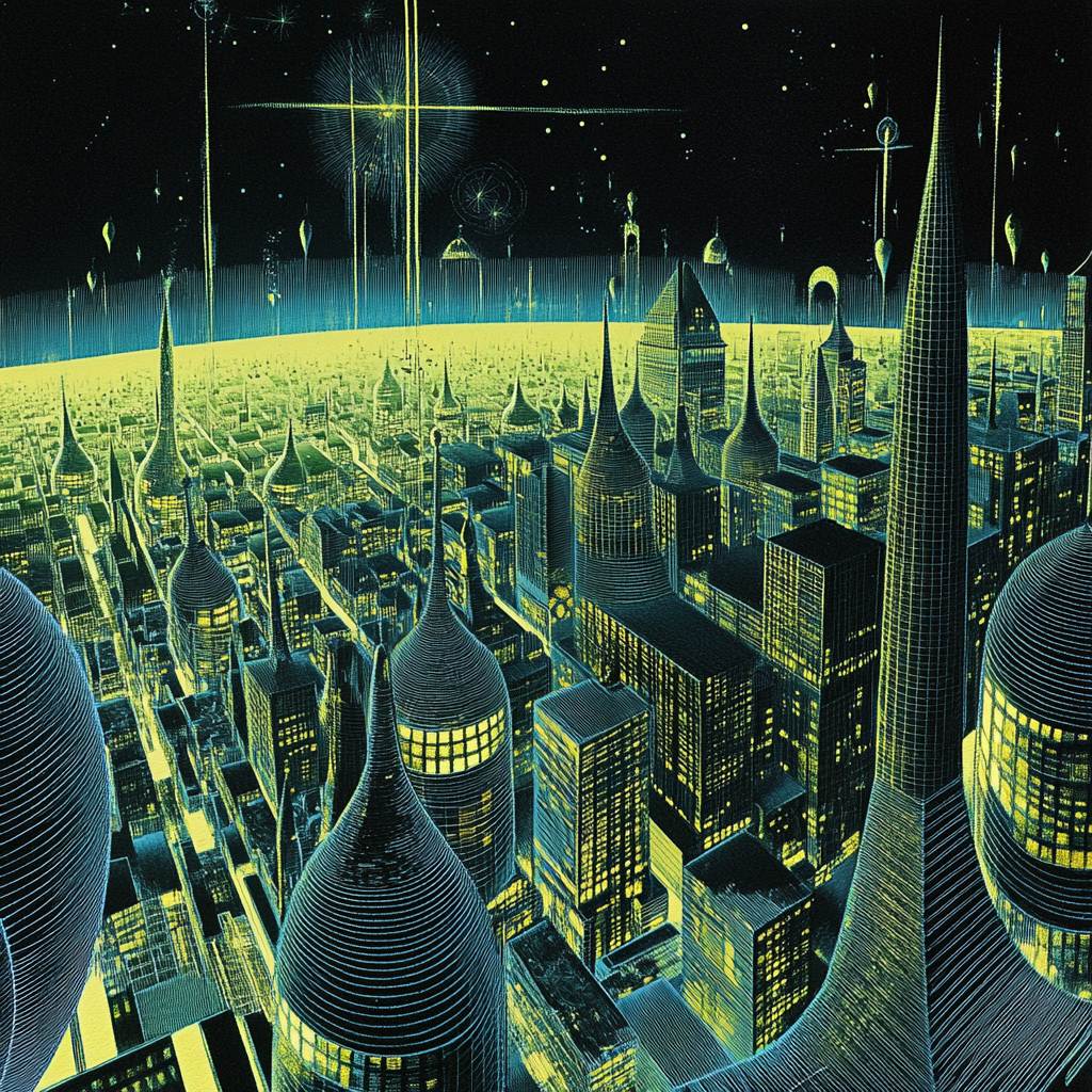 sref 946 | a city