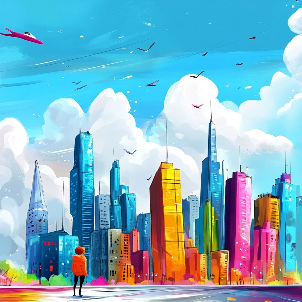sref 952 | a city