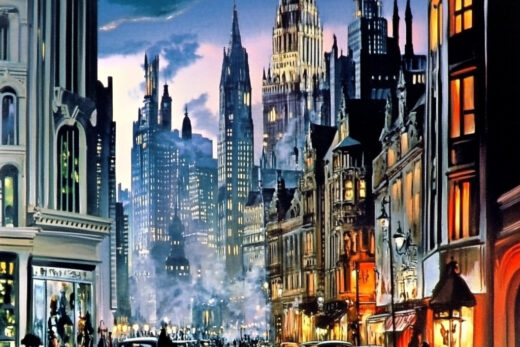 sref 977 | a city