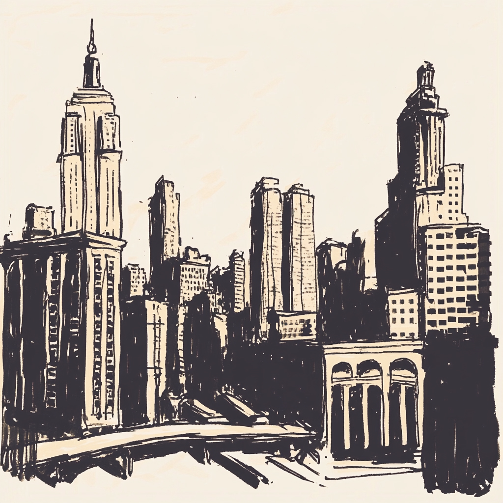 sref 982 | a city