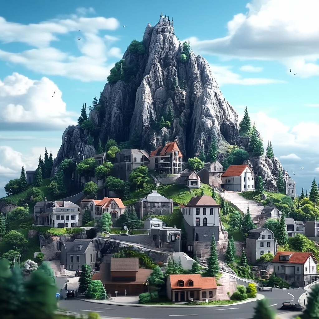 sref 112 | a town