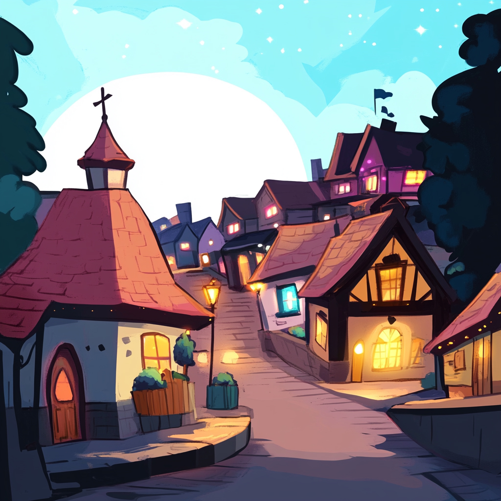 sref 115 | a town