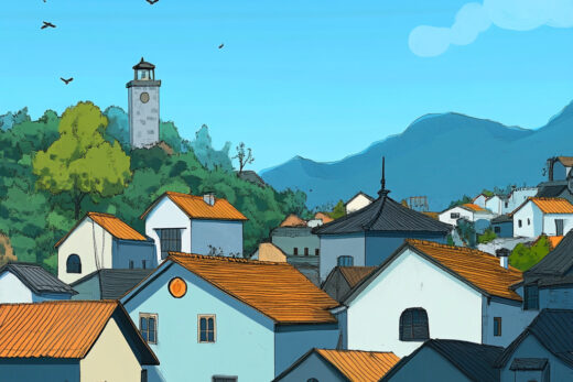sref 11 | a town