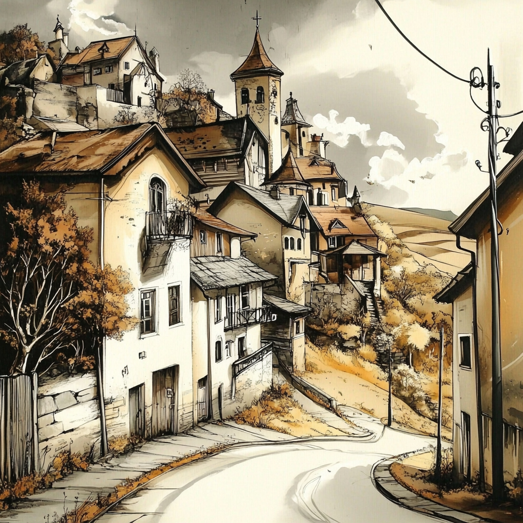 sref 124 | a town