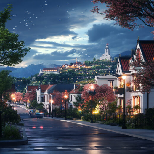 sref 14 | a town
