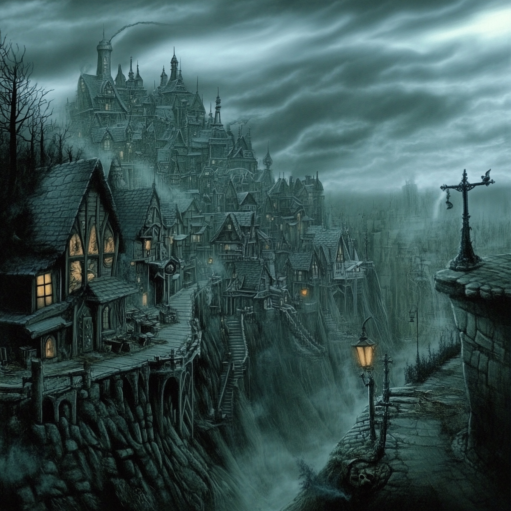 sref 155 | a town