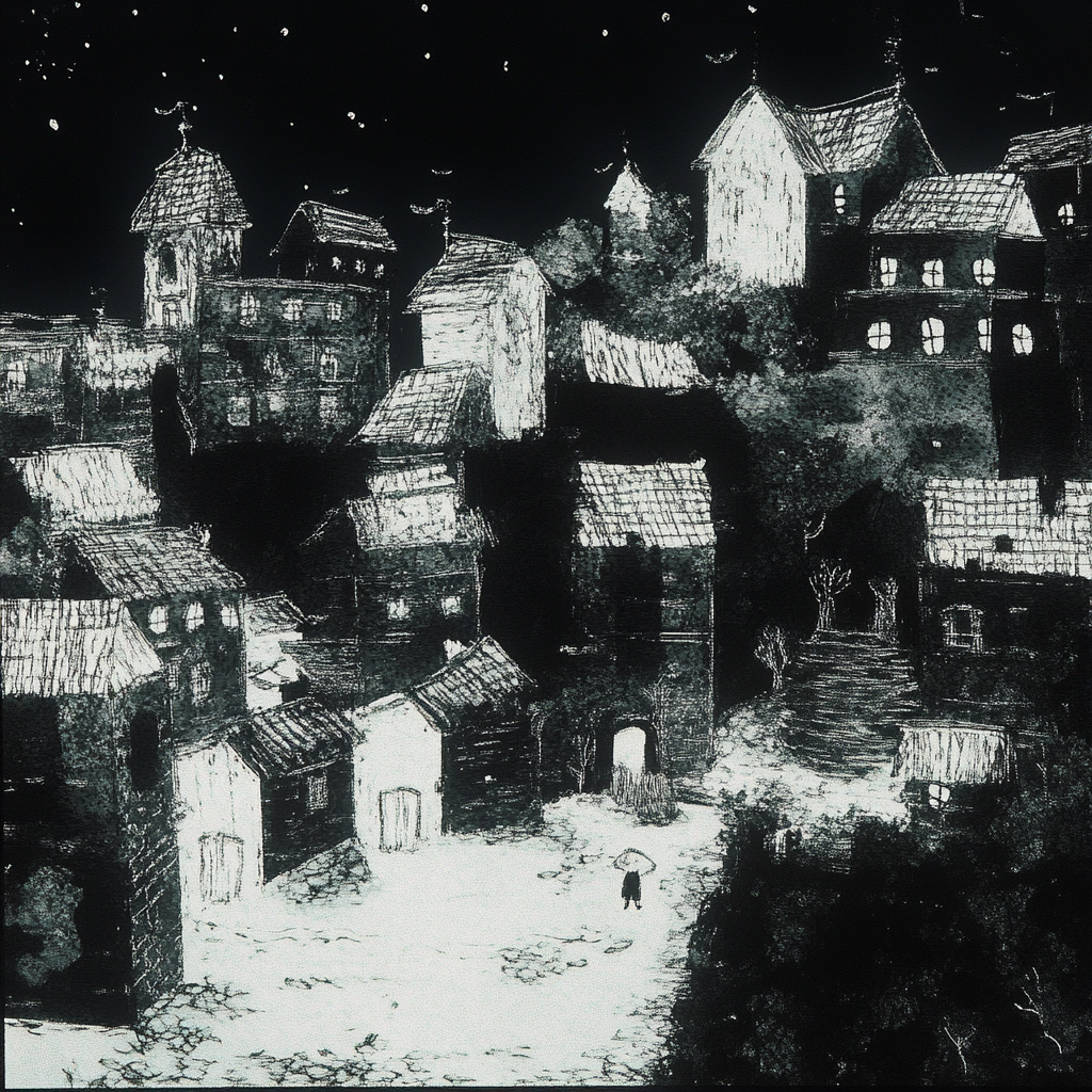 sref 161 | a town