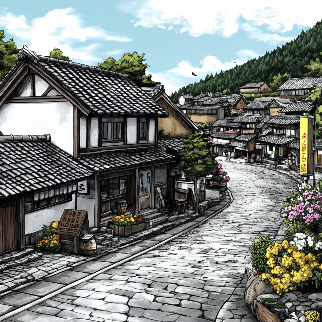 sref 166 | a town