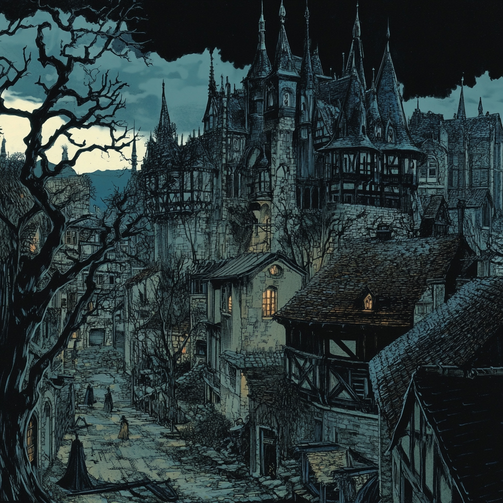 sref 176 | a town