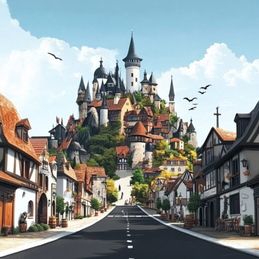 sref 17 | a town