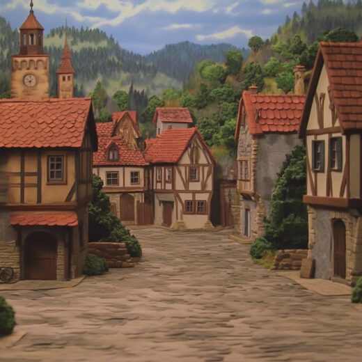 sref 185 | a town