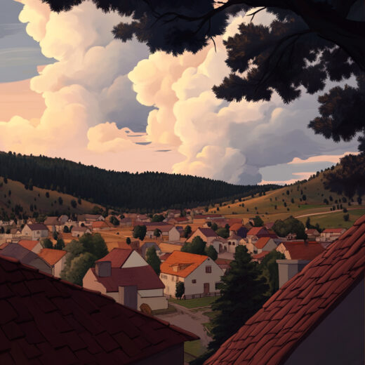 sref 186 | a town