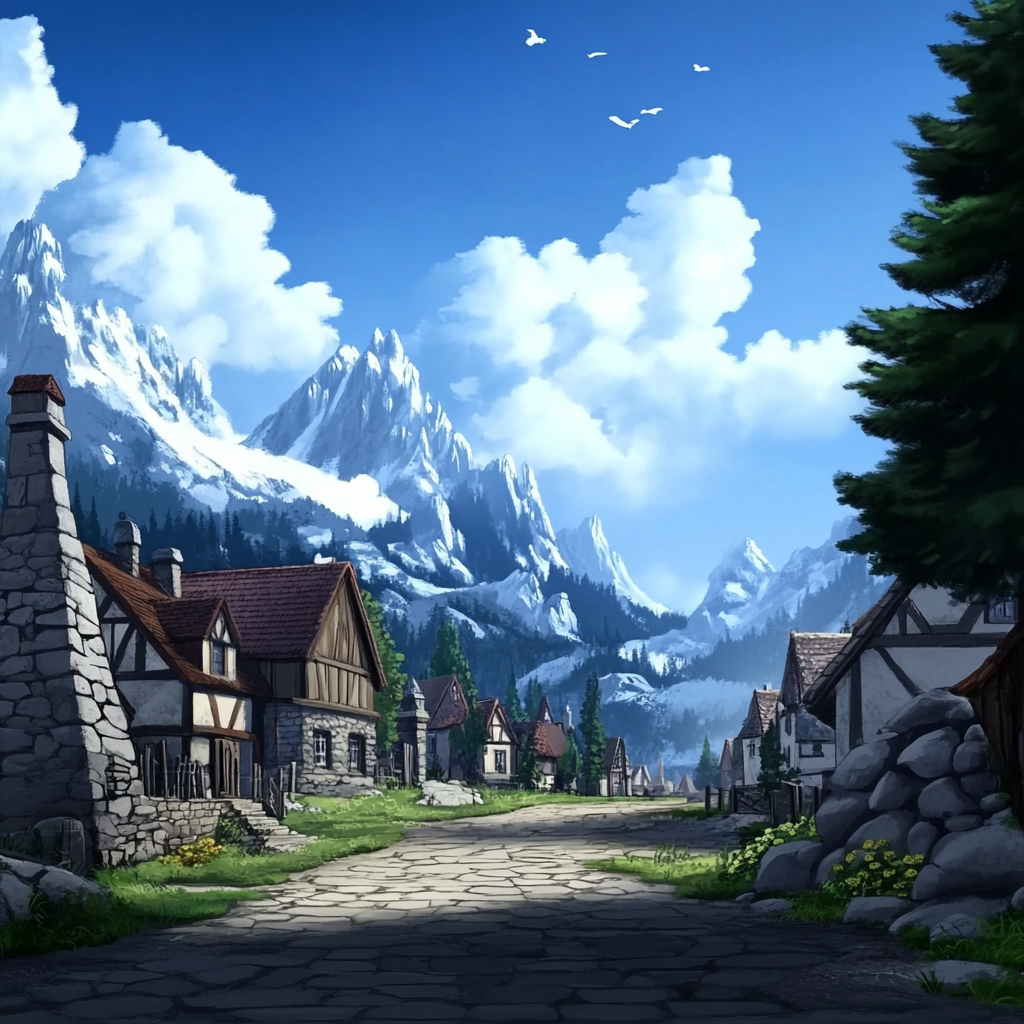 sref 187 | a town