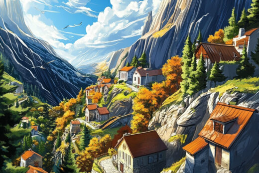 sref 201 | a town