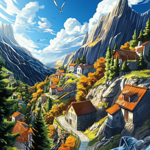 sref 201 | a town