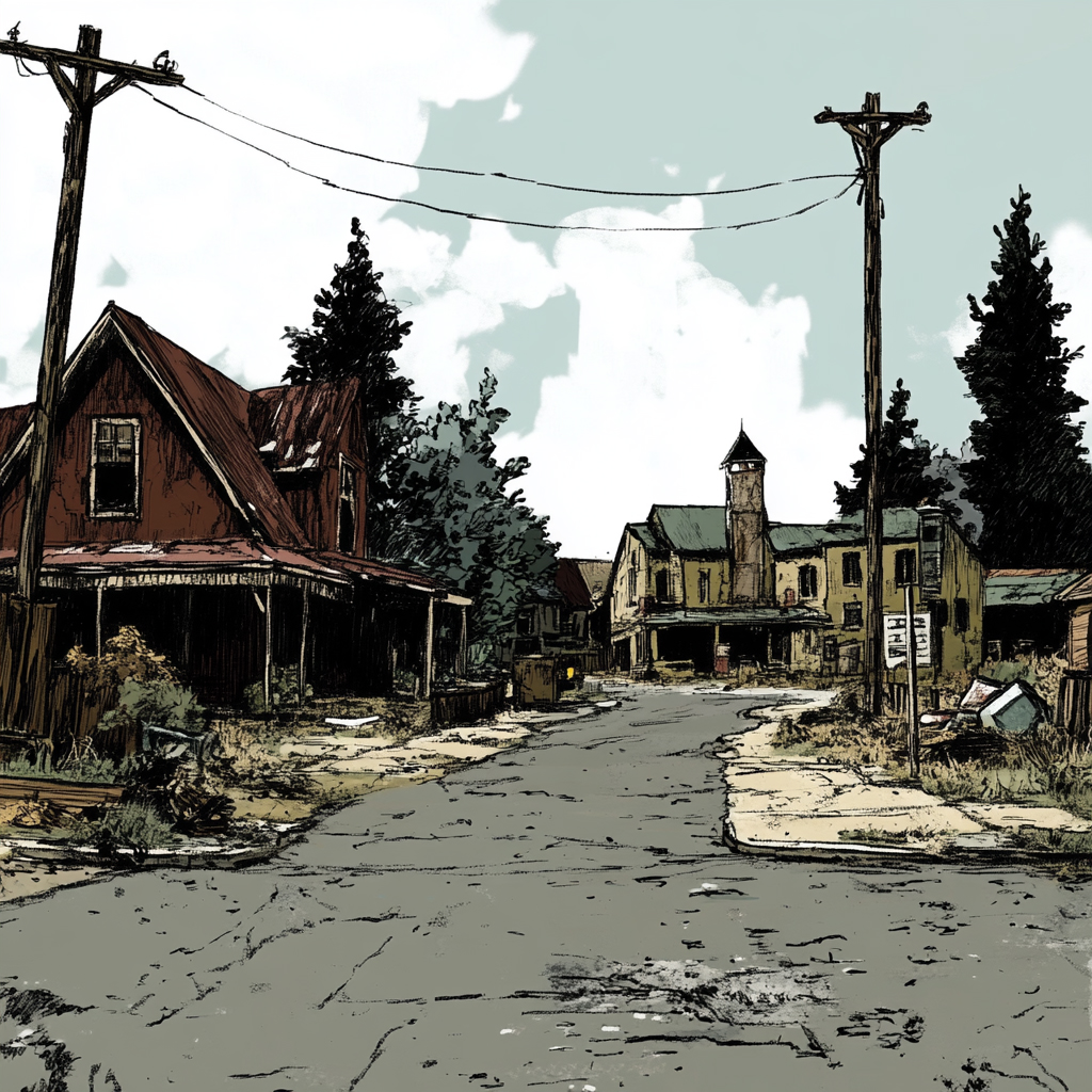 sref 202 | a town