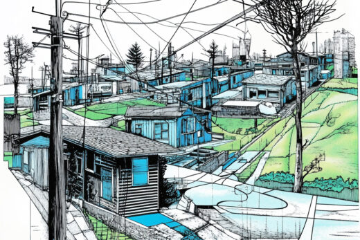 sref 206 | a town