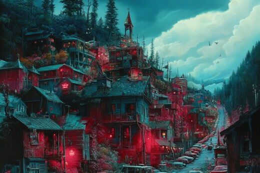 sref 209 | a town