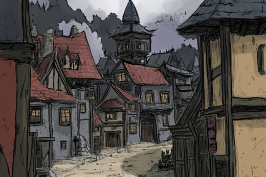 sref 210 | a town