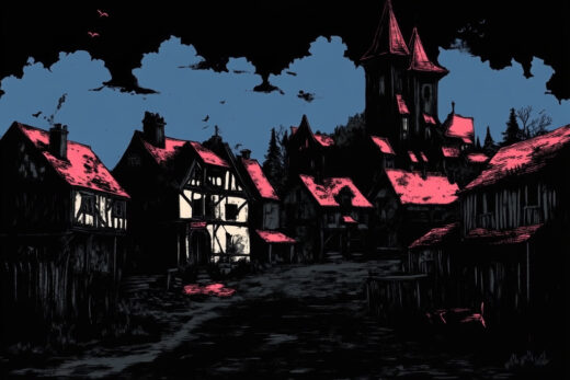 sref 214 | a town