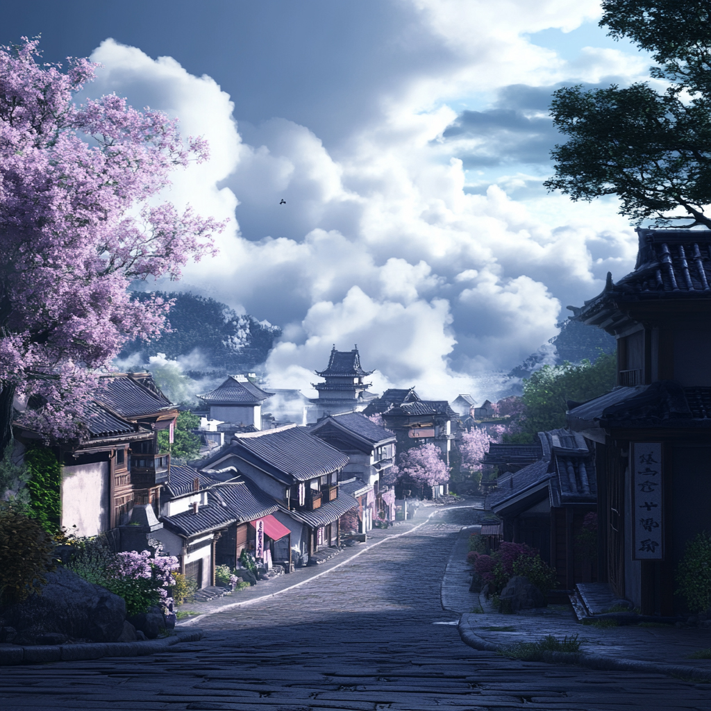 sref 215 | a town