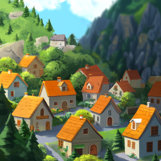 sref 234 | a town