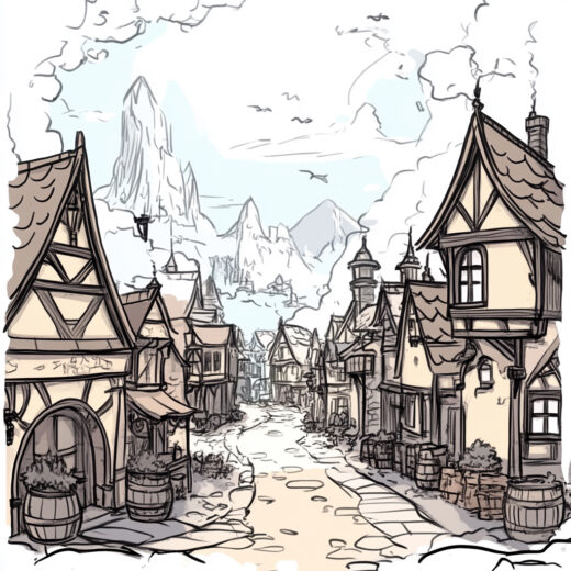 sref 238 | a town