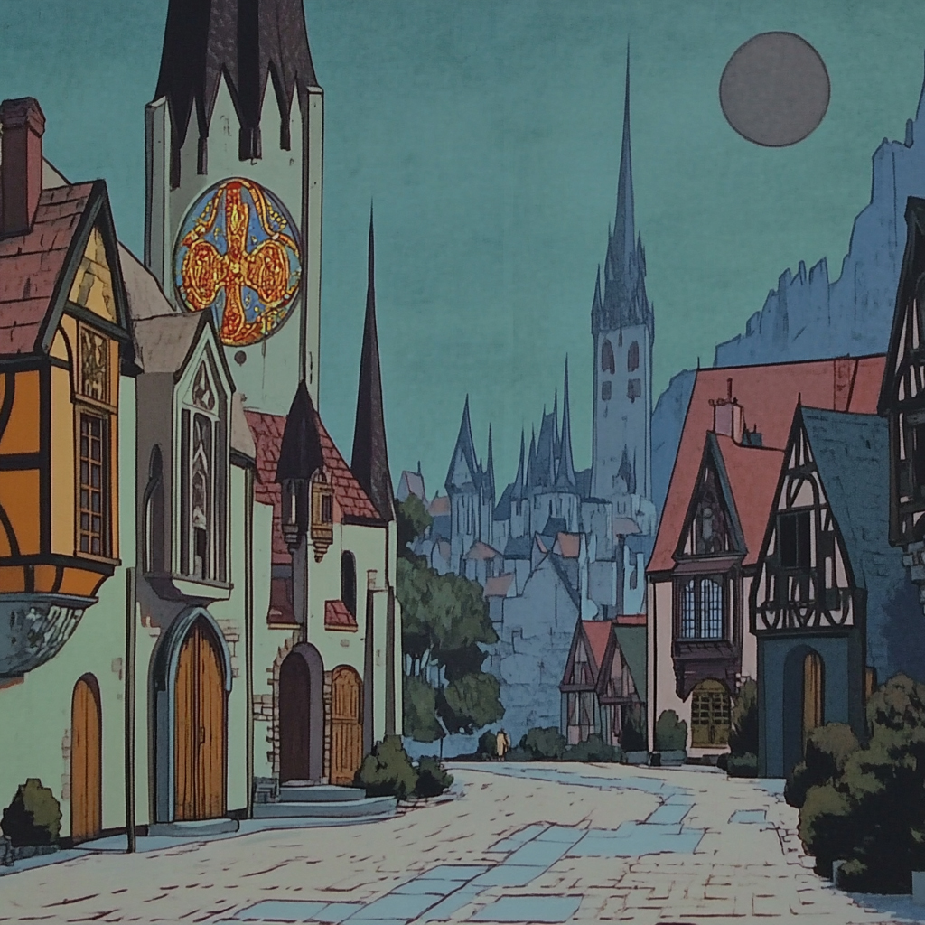 sref 241 | a town