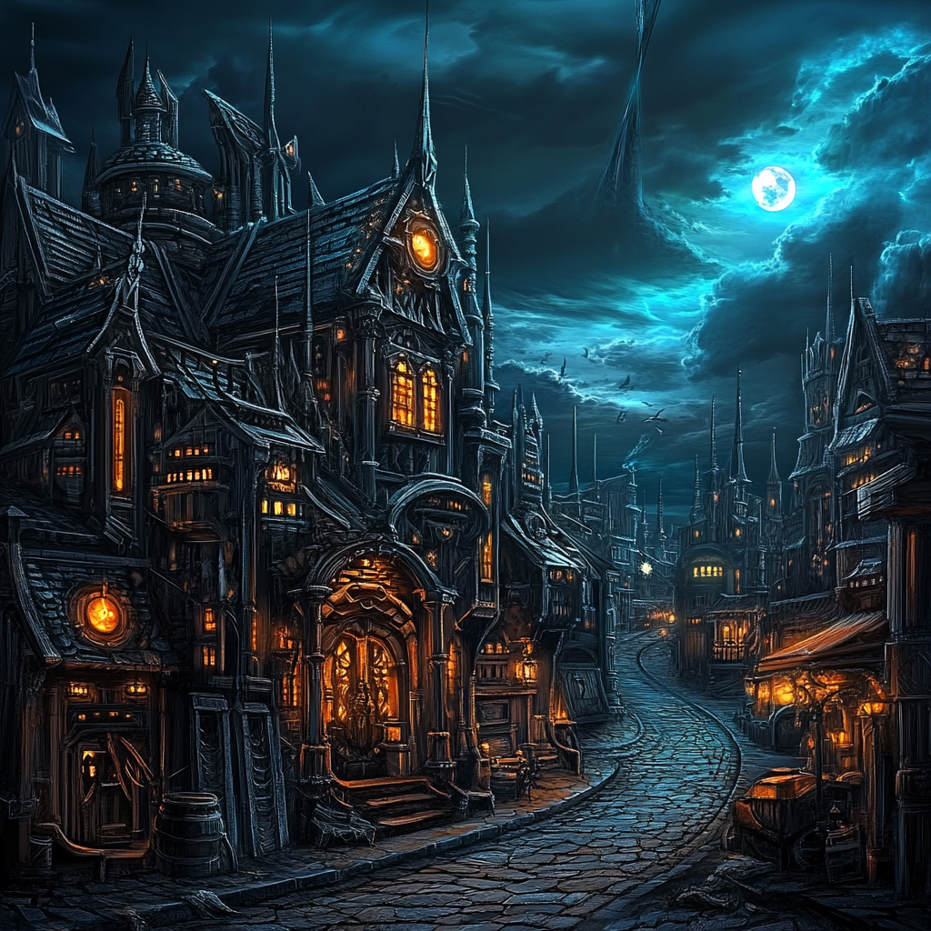 sref 246 | a town