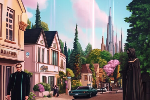 sref 247 | a town