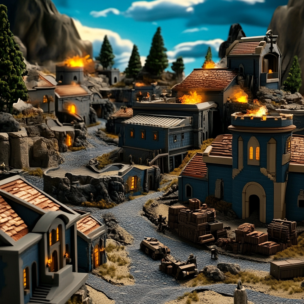 sref 252 | a town