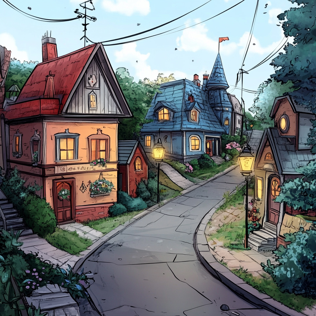 sref 284 | a town