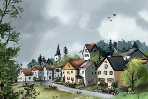 sref 296 | a town