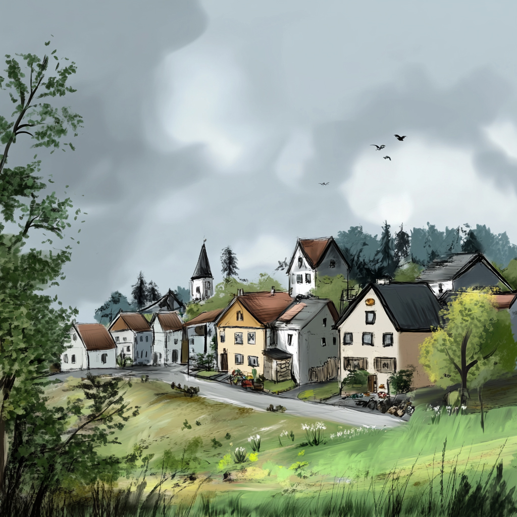 sref 296 | a town