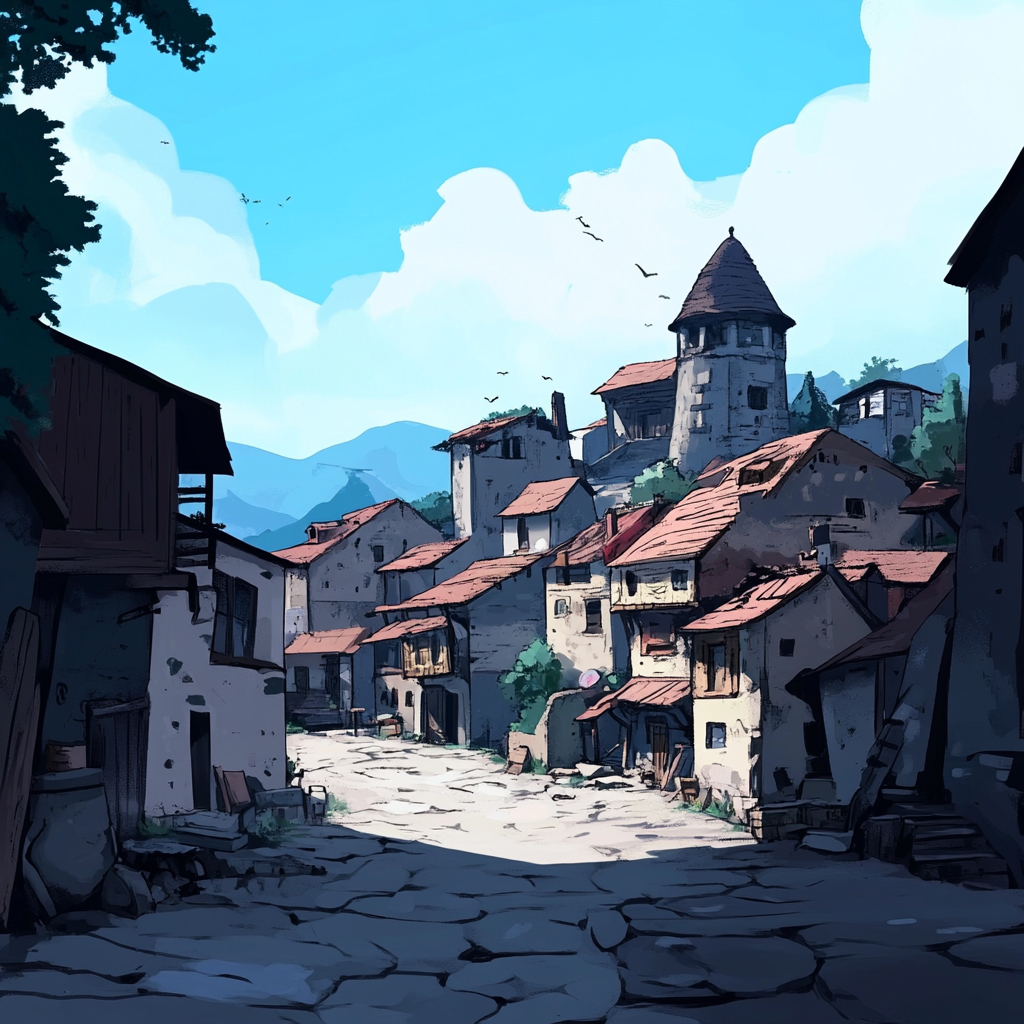 sref 301 | a town