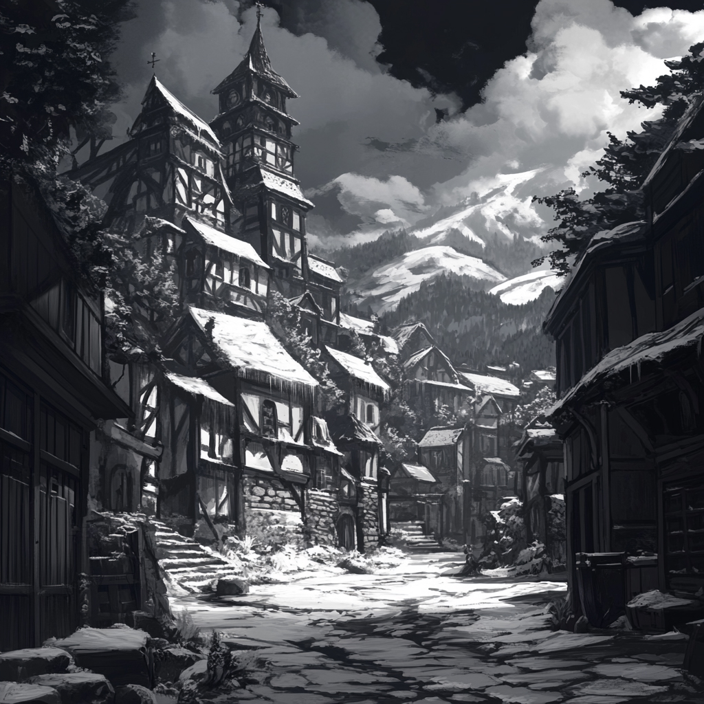 sref 304 | a town