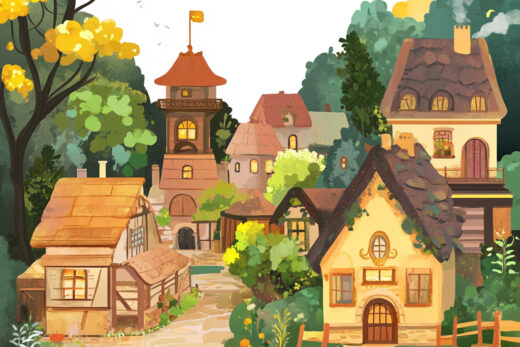 sref 305 | a town