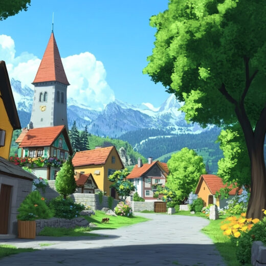 sref 306 | a town