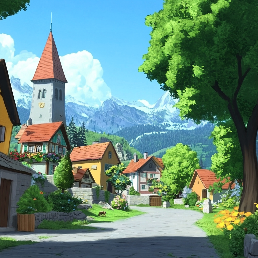 sref 306 | a town