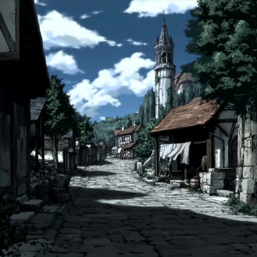 sref 313 | a town