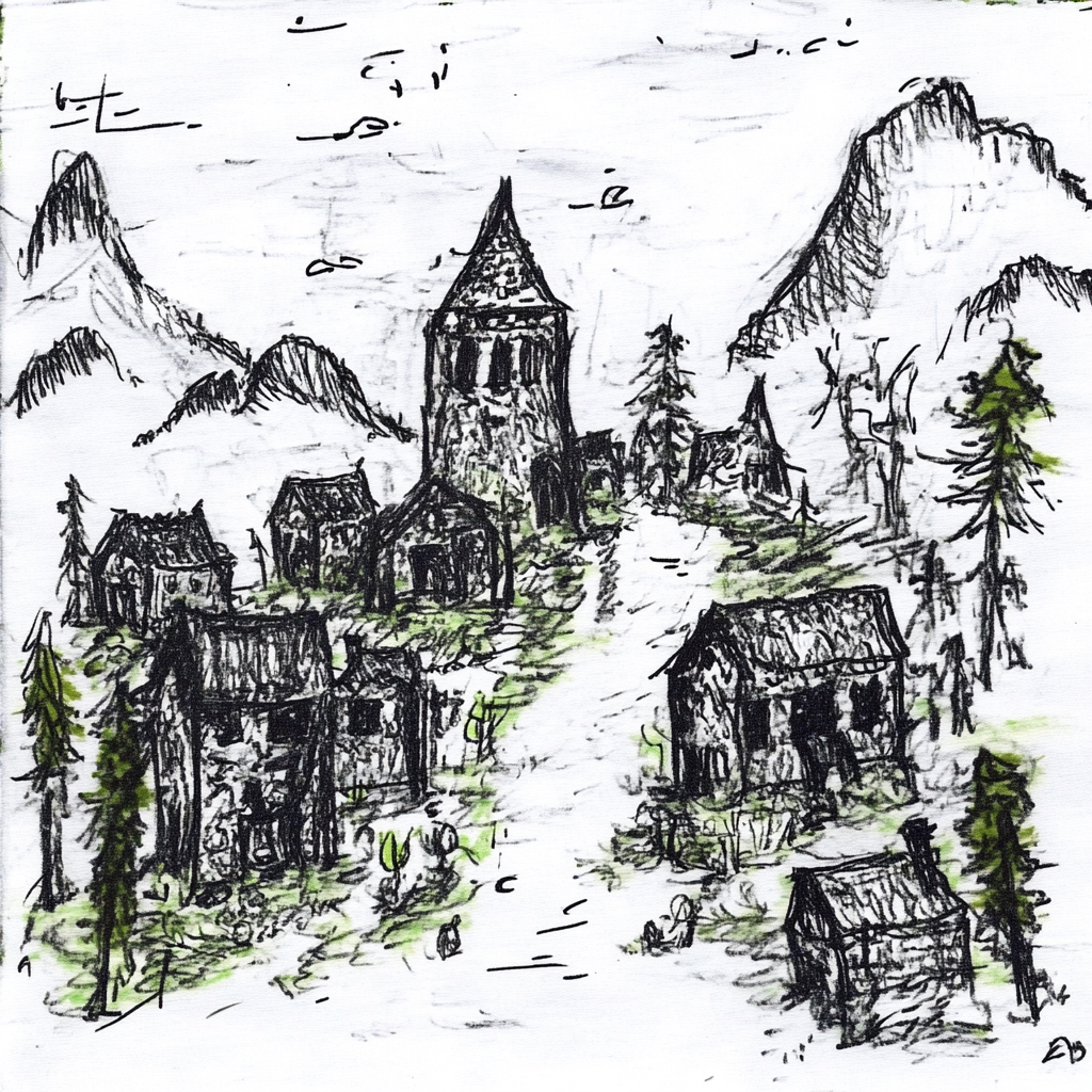 sref 314 | a town