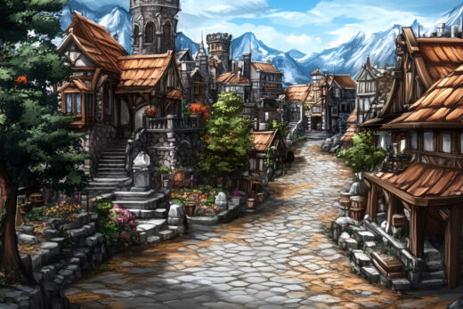 sref 317 | a town